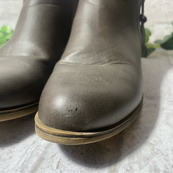RAMPAGE Ankle Boot Booties Gray Leather Zip Up‎ Women’s 6M - Picture 10 of 10